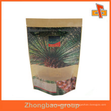 gravure printing surface handling and accept food grade kraft paper food bag for sugar/snack packaging